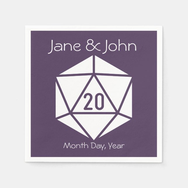 Tabletop Chic in Purple Napkins (Front)
