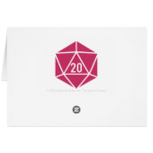 Tabletop Chic in Raspberry Thank You Card (Back Horizontal)