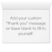 Tabletop Chic in Raspberry Thank You Card (Inside Horizontal (Bottom))