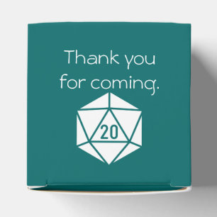 Tabletop Chic in Teal Favor Box