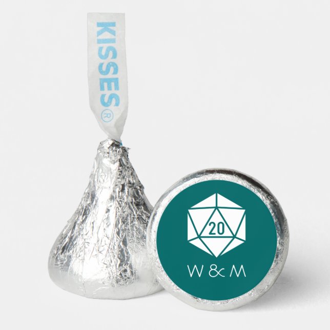Tabletop Chic in Teal Hershey®'s Kisses® (Front)