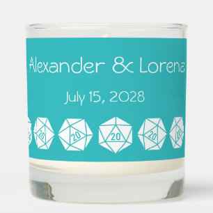 Tabletop Chic in Turquoise Scented Candle