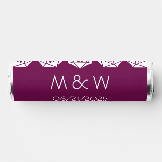 Tabletop Chic in Wine Breath Savers® Mints (Front)