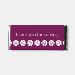 Tabletop Chic in Wine Hershey Bar Favors