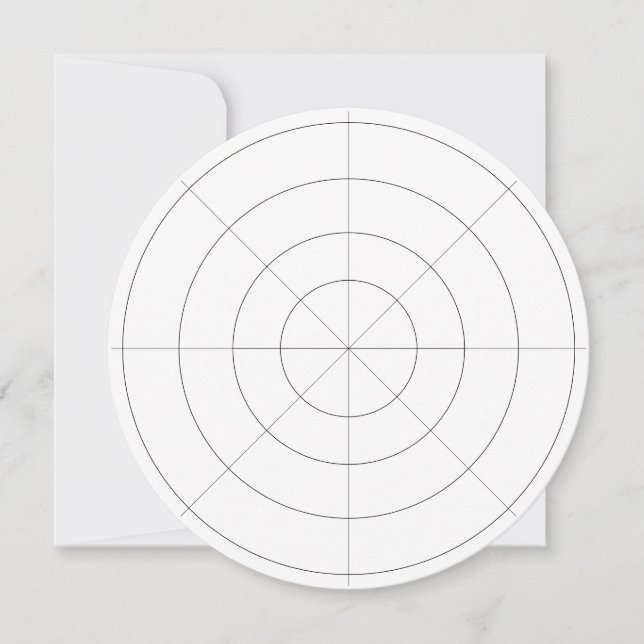 Tabletop Distance Area of Effect Grid -  Invitation (Front)