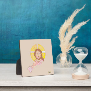 Tabletop Easel With Canvas : The Lord's with You Plaque