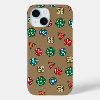 Tabletop Gaming Dice Design iPhone 15 Case