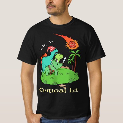 Tabletop Gaming Funny Critical Hit Role Playing T_Shirt