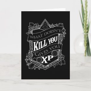 Tabletop Gaming Gives You XP Dice Card