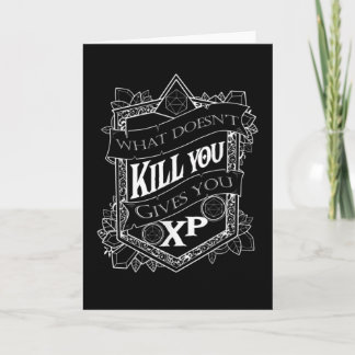 Tabletop Gaming Gives You XP Dice Card
