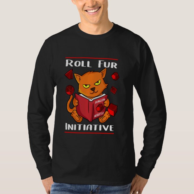 Tabletop Gaming Ttrpg Rpg Roll For Initiative Dung T-Shirt (Front)