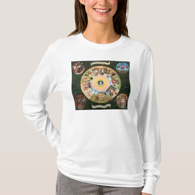 Tabletop of the Seven Deadly Sins T-Shirt (Front)