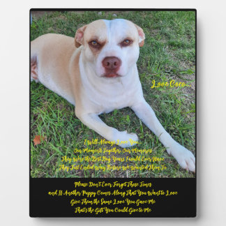 Tabletop Plaque with Easel