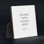 Tabletop Plaque with Easel<br><div class="desc">Customize your design in Templett. After you are done editing,  download your file in a JPG format (don't forget to turn on the bleed option). Upload your design here by clicking on the blue "Personalize" button.</div>