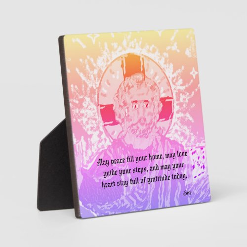 Tabletop Plaque with Easel : Blessed Day
