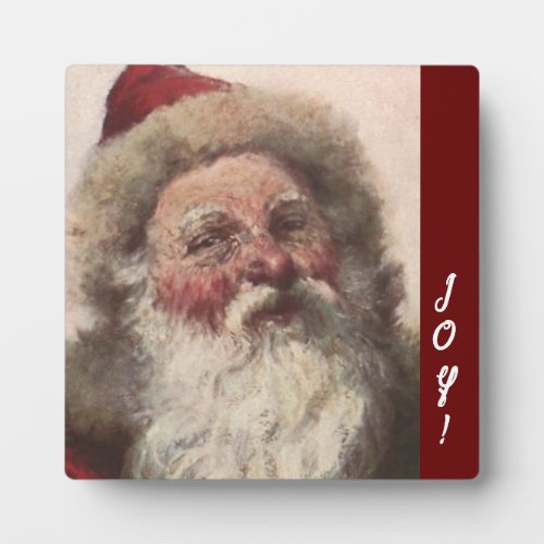 Tabletop Plaque with easel Christmas Santa Claus