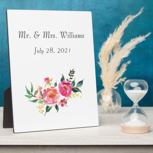 Tabletop Plaque with Easel _ Wedding