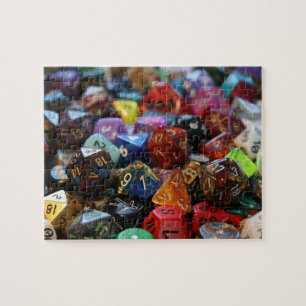 Tabletop RPG Fantasy Role Player Dice Collection Jigsaw Puzzle