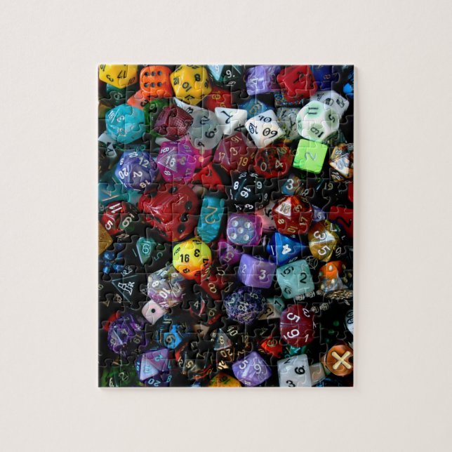 Tabletop RPG | PNP Fantasy Role Player Dice Photo Jigsaw Puzzle (Vertical)
