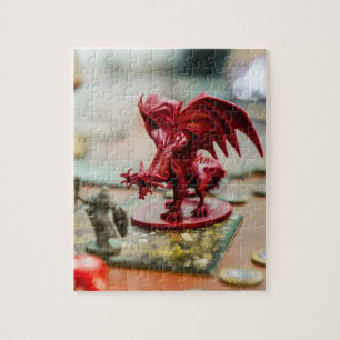 Tabletop RPG PNP Role Player Dragon Miniature Jigsaw Puzzle