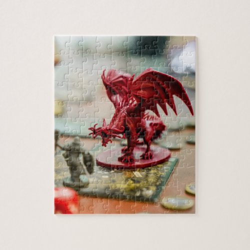 Tabletop RPG  PNP Role Player Dragon Miniature Jigsaw Puzzle