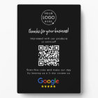 Tabletop Sign | Google Review QR Code Plaque