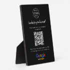 Tabletop Sign | Google Review QR Code Plaque