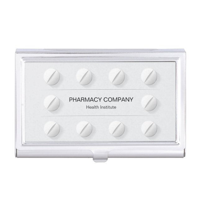 Tablets Pills Box Medical - Business Card Holder (Front)