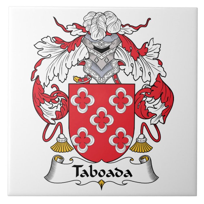 Taboada Family Crest Ceramic Tile