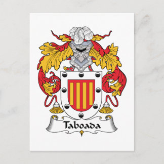 Taboada Family Crest Postcard