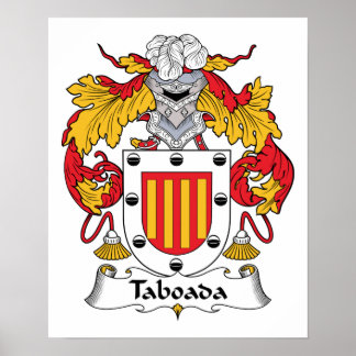Taboada Family Crest Poster