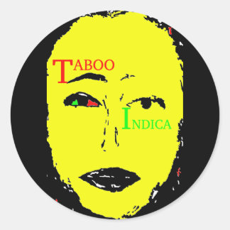 TABOO INDICA CLASSIC ROUND STICKER
