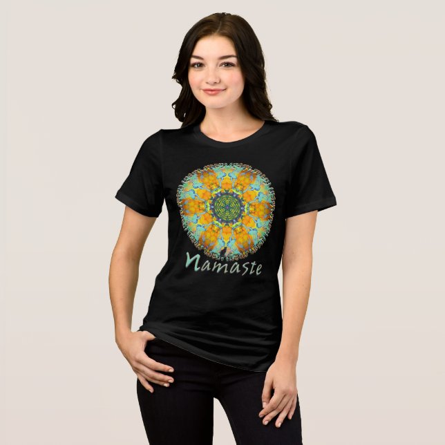 Taboo Namaste Kaleidoscope Tri-Blend Shirt (Front Full)