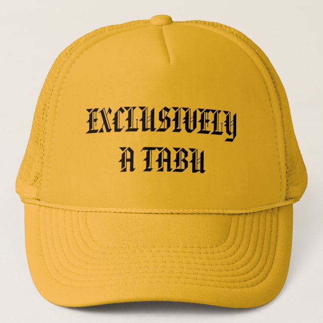 tabu hat - Customized (Front)