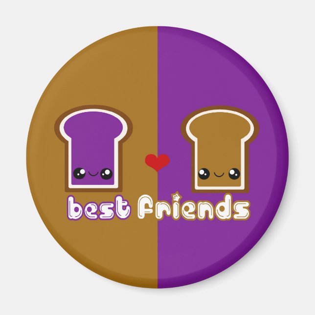 Tabu Japan Best Friends Line- PB&J Magnet (Front)