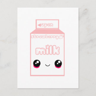Tabu Japan Milk Line- Strawberry Postcard
