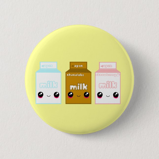 Tabu Japan Milk Line- Triple Pinback Button (Front)