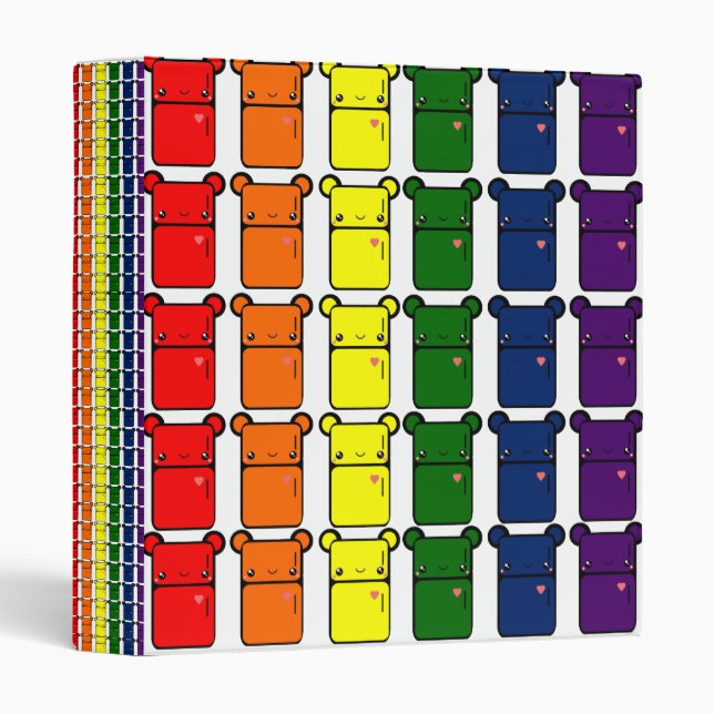 Tabu Japan Rainbow Fridge Binder (Front/Spine)