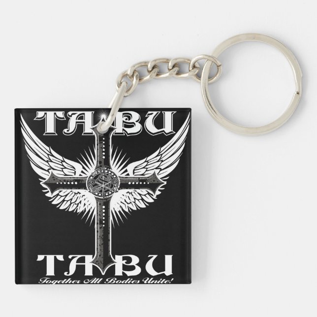 TABU key chain Cross (Back)