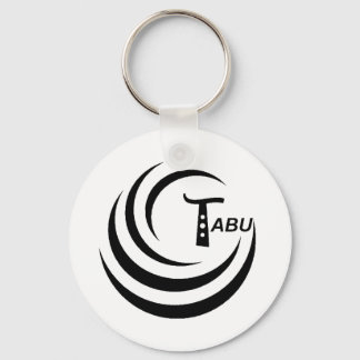 Tabu T Logo Large Black color Keychain