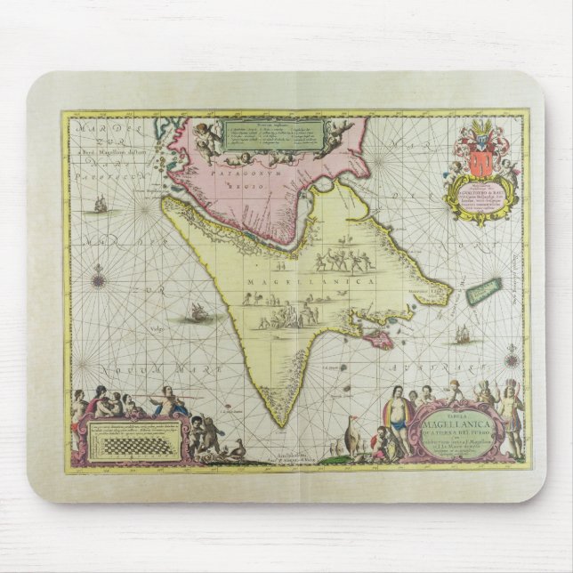 Tabula Magellanica, Quatierrae del Fuego, plate 18 Mouse Pad (Front)