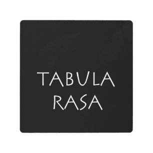 Tabula rasa metal print