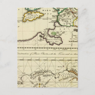 Tabularum geographicarum specimen World Map Postcard