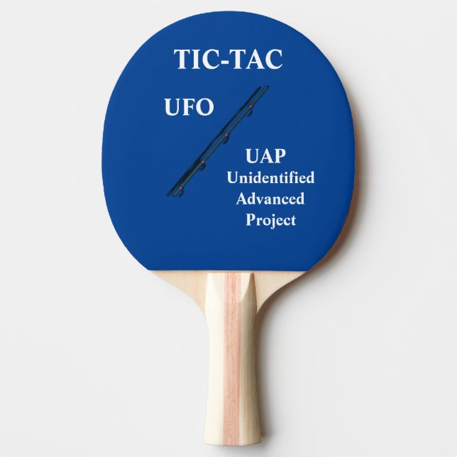 TAC-TAC UFO UAP PING PONG PADDLE (Front)