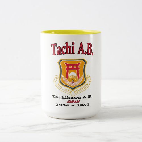 Tachi Air Base Japan 315th AD Two_Tone Coffee Mug