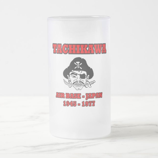 tachikawa air base frosted glass beer mug (Center)