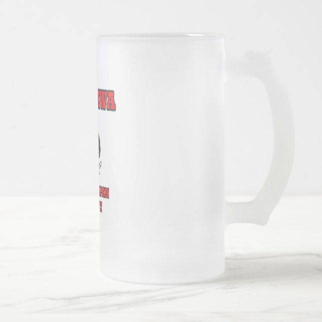 tachikawa air base frosted glass beer mug (Right)