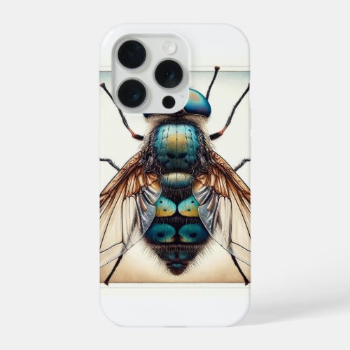 Tachinid Fly 040624IREF109 _ Watercolor iPhone 15 Pro Case