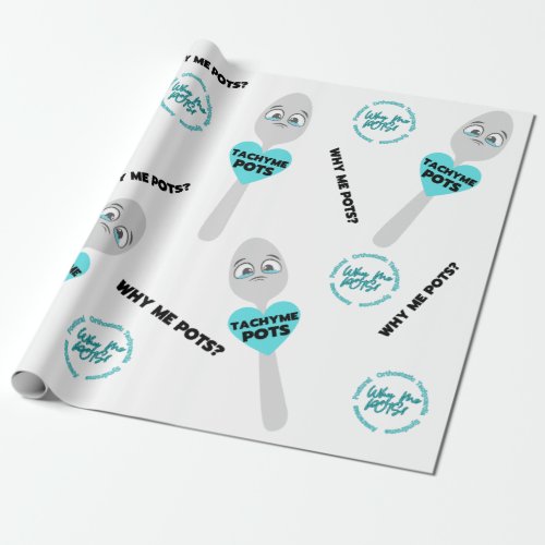Tachy Me Spoon Pots Awareness Wrapping Paper