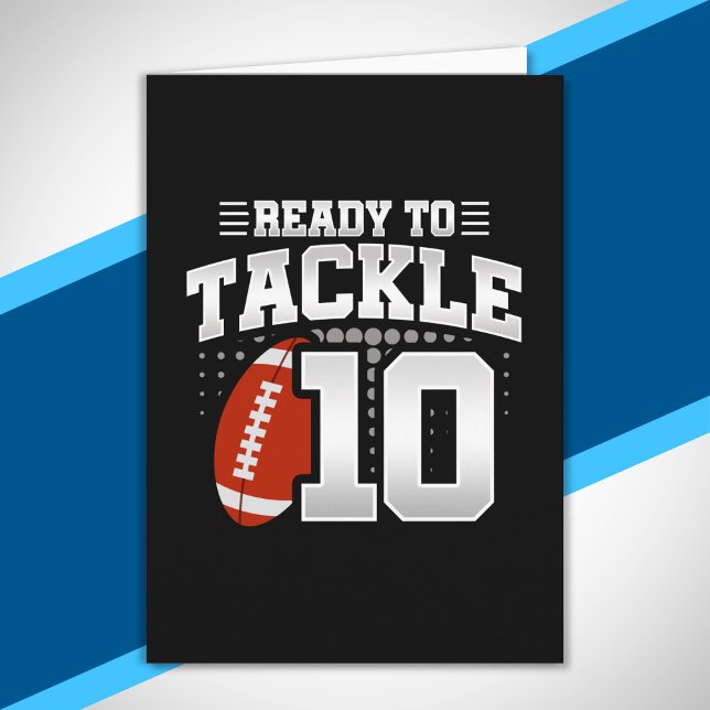 Tackle 10th Birthday 10 Years Couples Anniversary Card (Creator Uploaded)